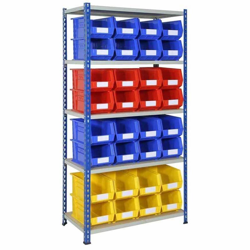 Plastic Bin Shelving Storage Systems, Storage Container Shelving System